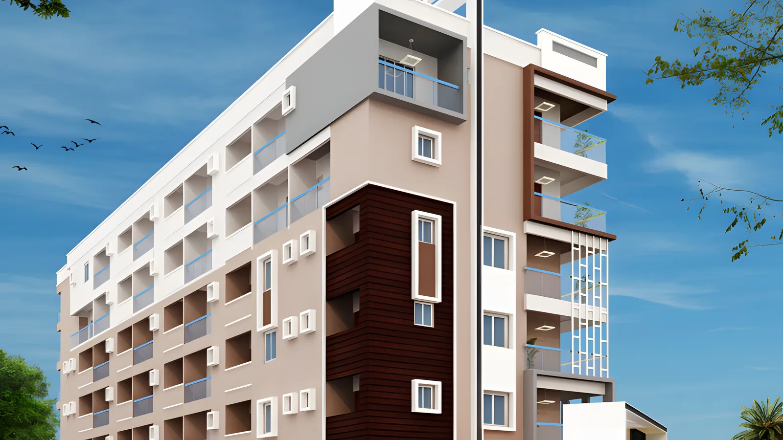 Aerial view of Sanjay Nagar, Surat