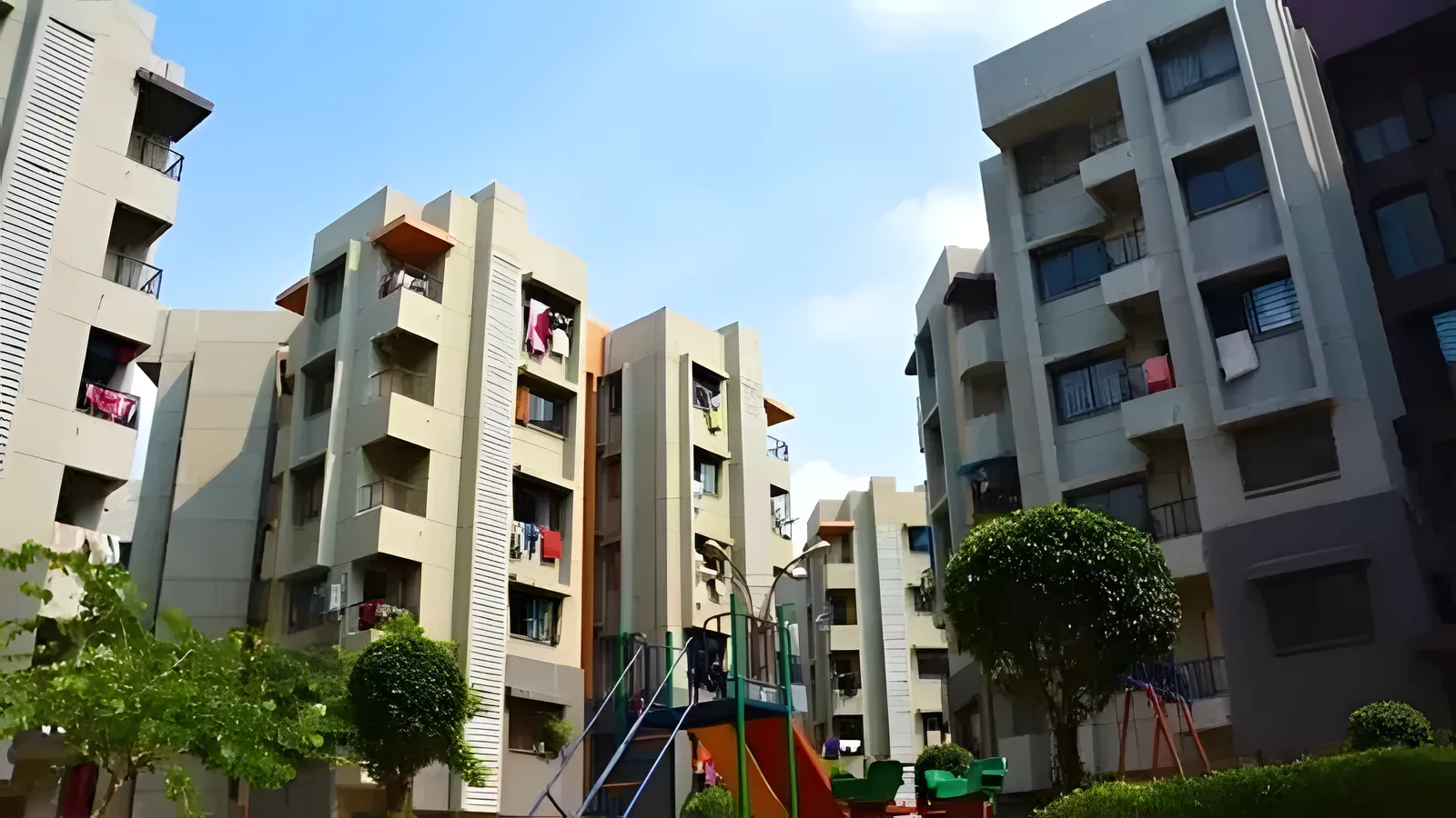 Aerial view of Udhana Gam, Surat