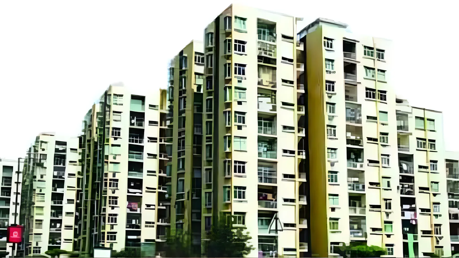 Aerial view of Kopri Colony, Thane