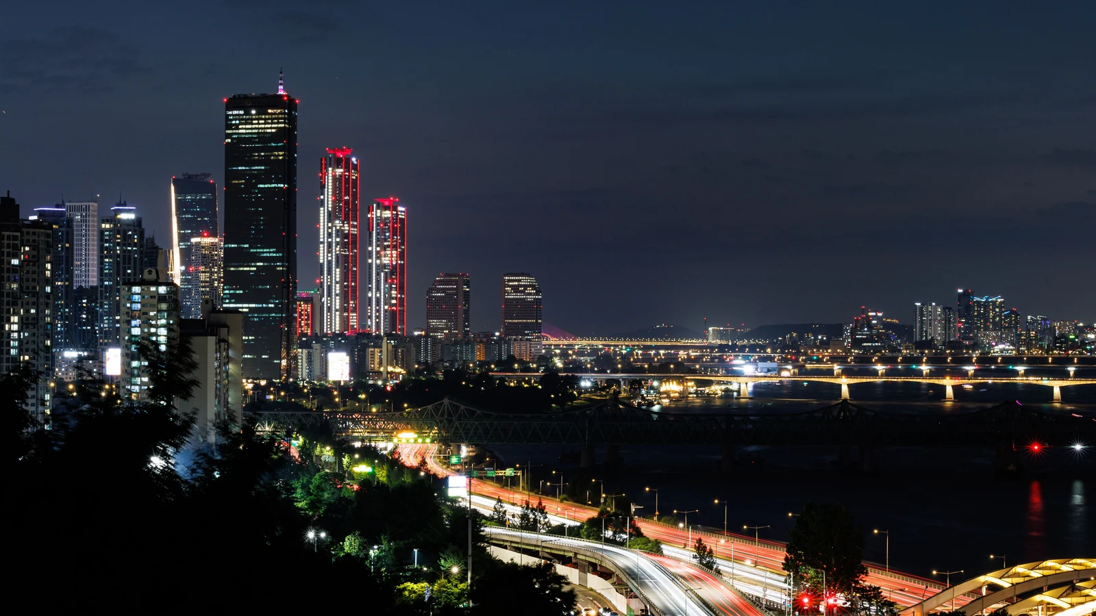 Aerial view of Thane East, Thane