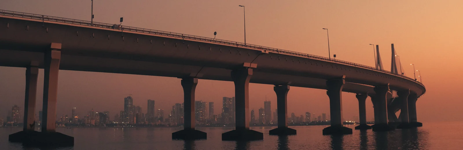 Skyline of Waghbil, Thane at golden hour