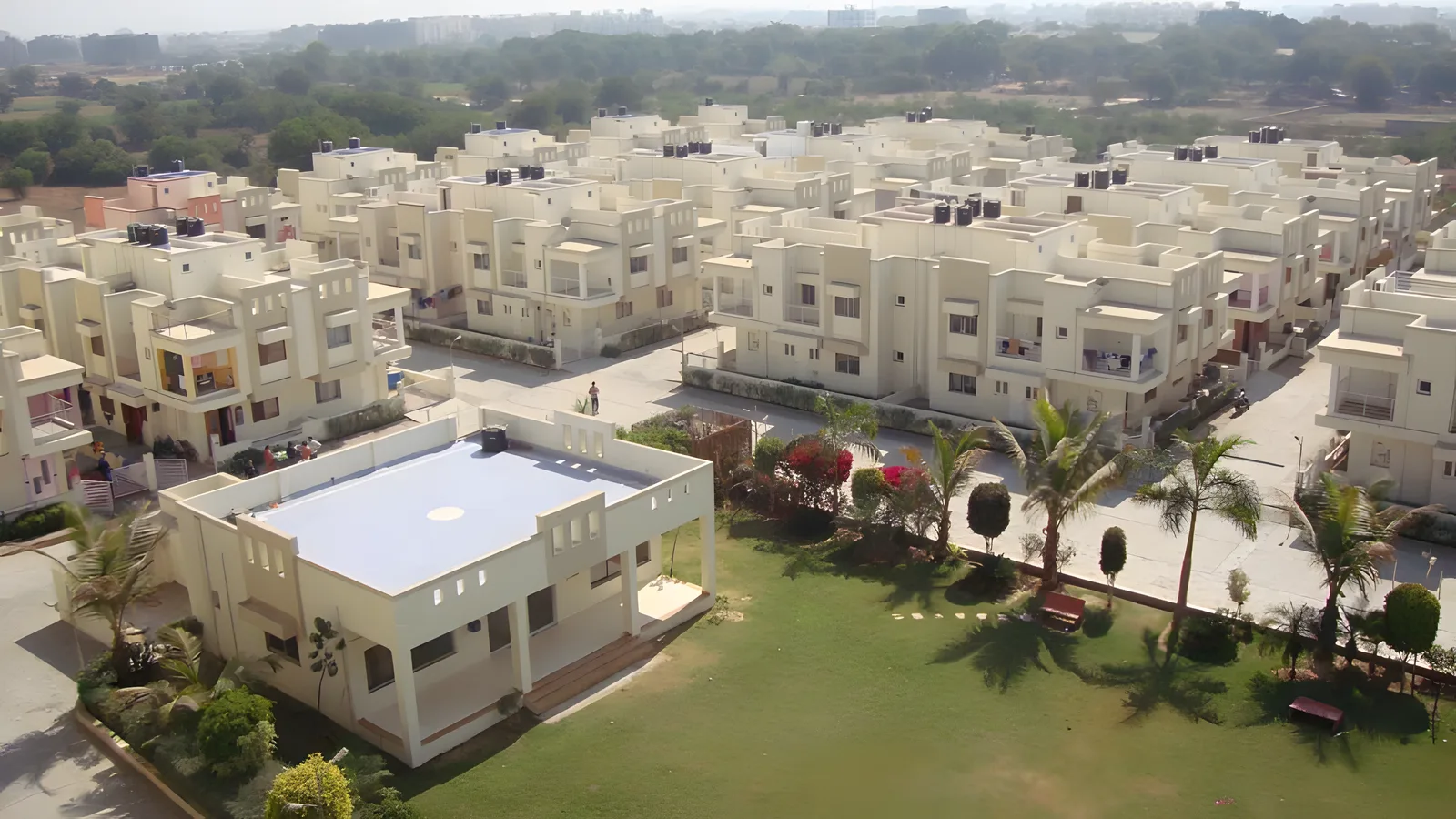 Aerial view of Anand Vihar, Udaipur