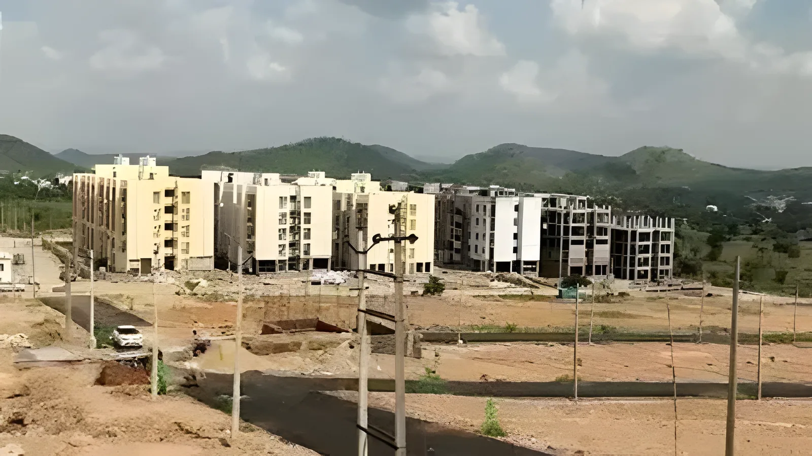 Aerial view of Baleecha, Udaipur