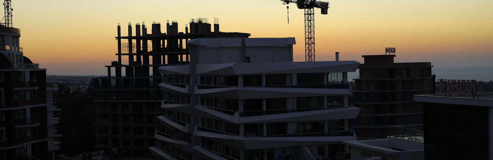 Skyline of Bedawas Kapil Vihar, Udaipur at golden hour
