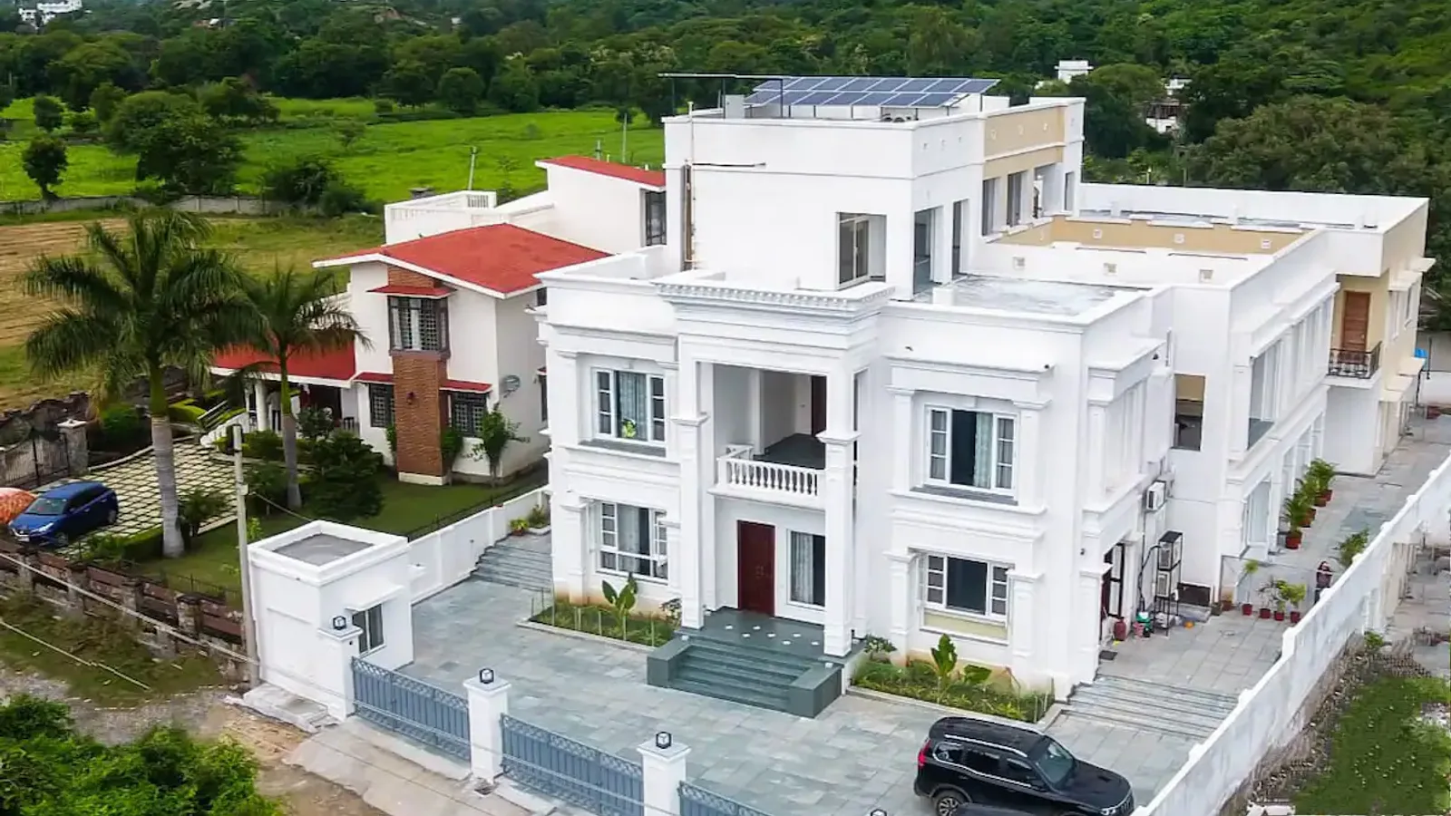 Aerial view of Hawala Kalan, Udaipur