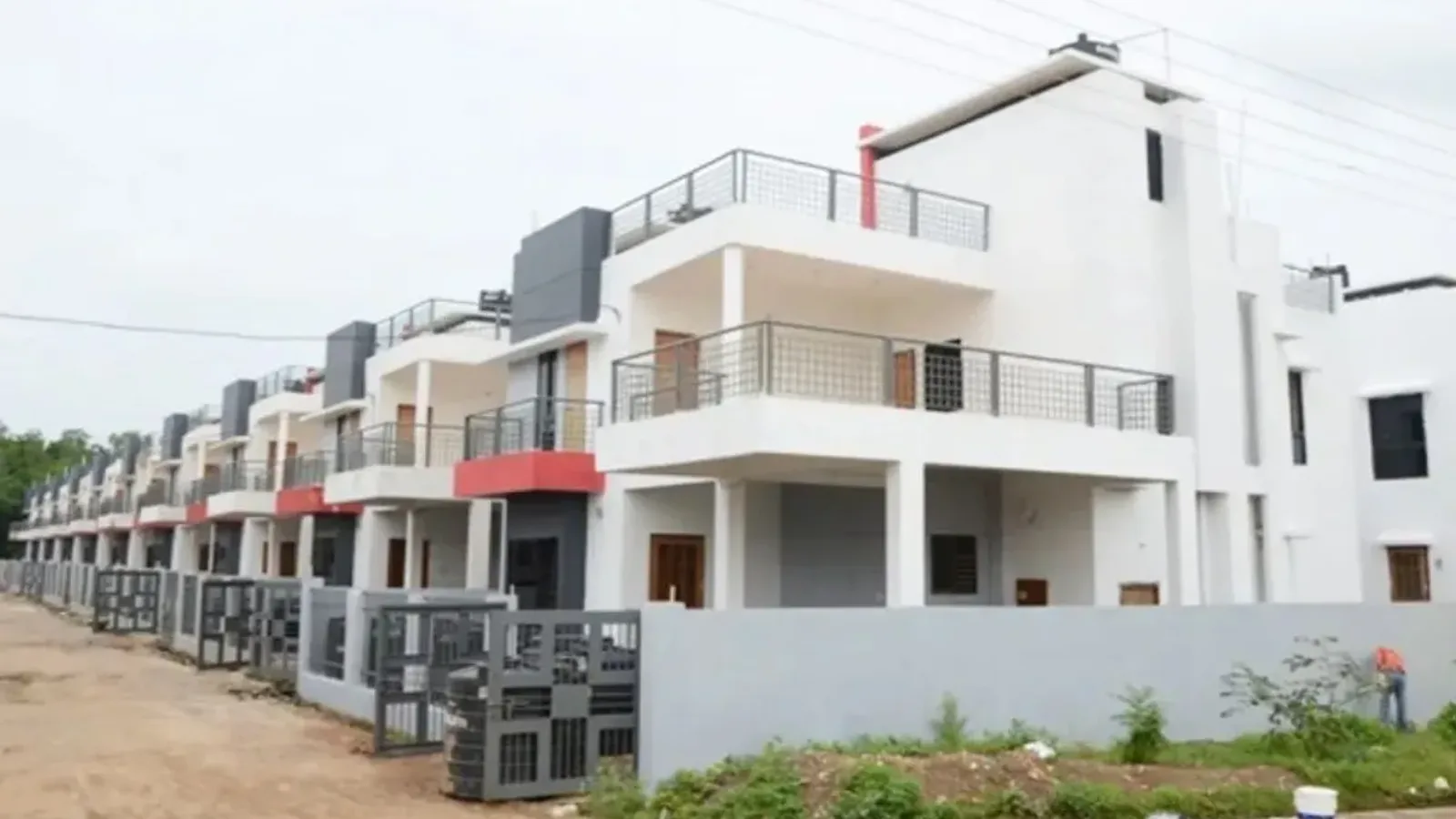 Aerial view of Housing Board Colony, Udaipur