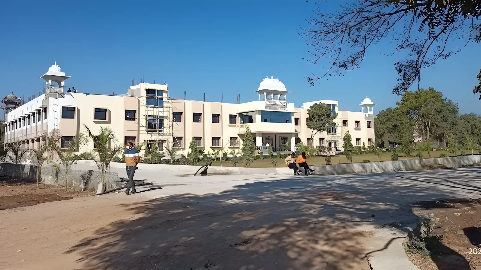 Aerial view of Janardan Rai Nagar, Udaipur