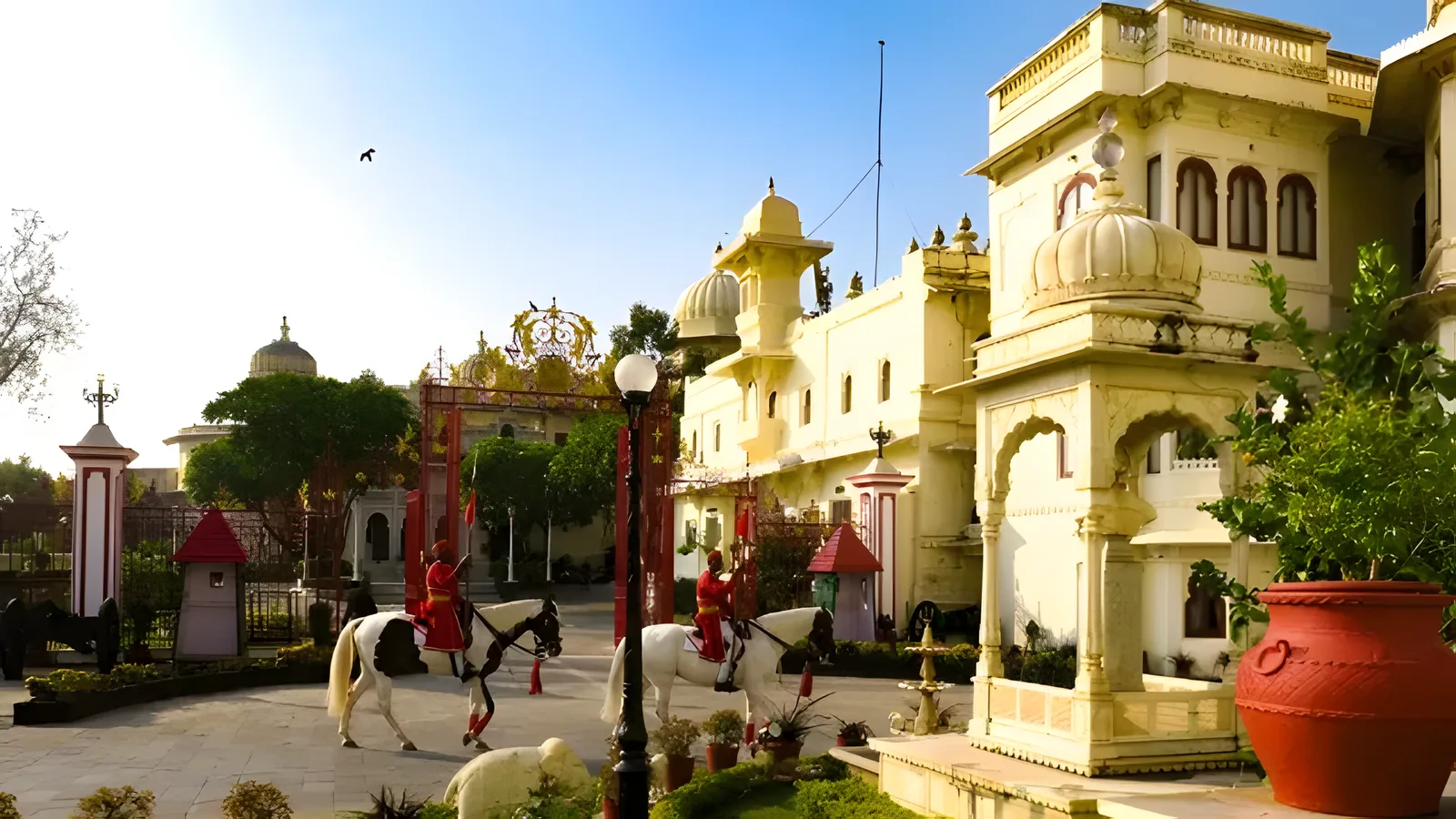 Aerial view of Madadi Chauraha, Udaipur