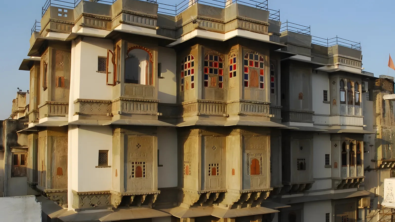 Aerial view of Madri Ka Math, Udaipur