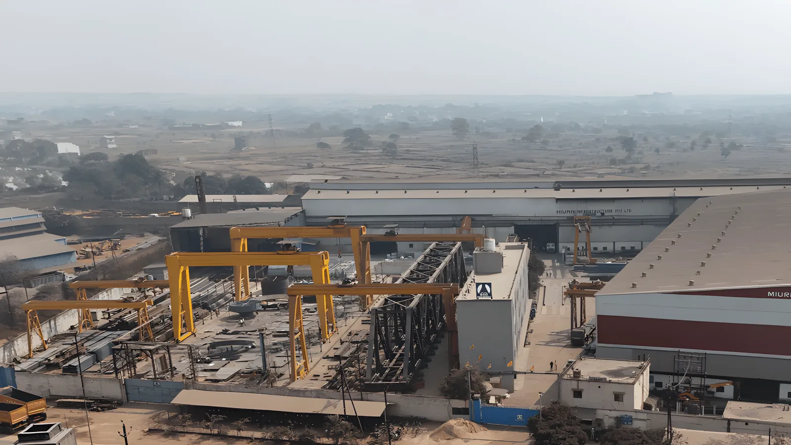 Aerial view of Mia Industrial Area, Udaipur