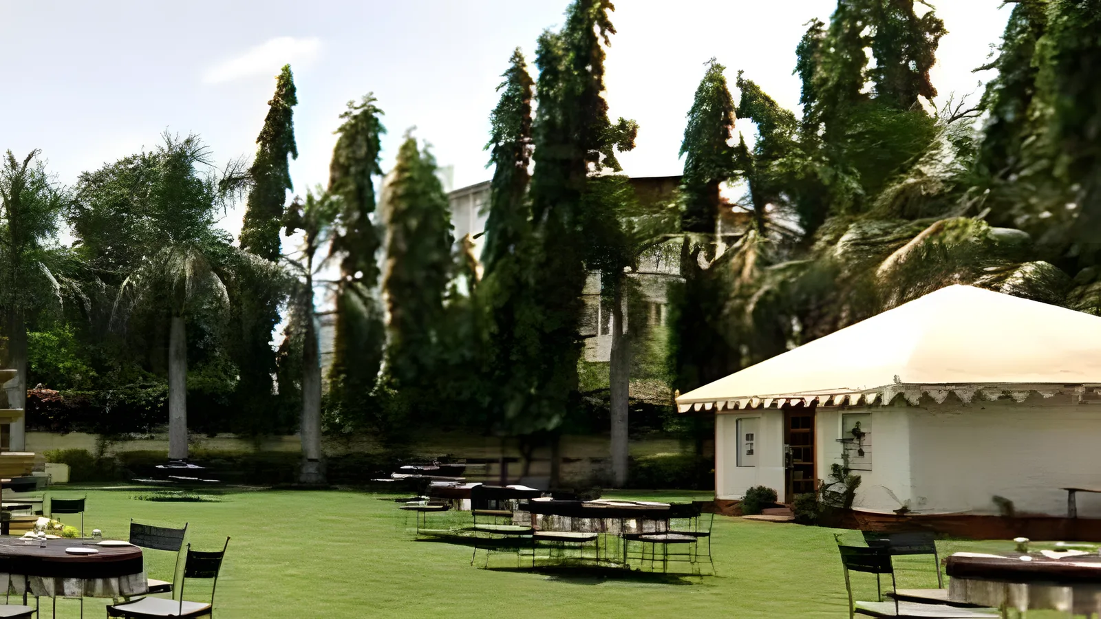 Aerial view of Qudarat Bagh, Udaipur