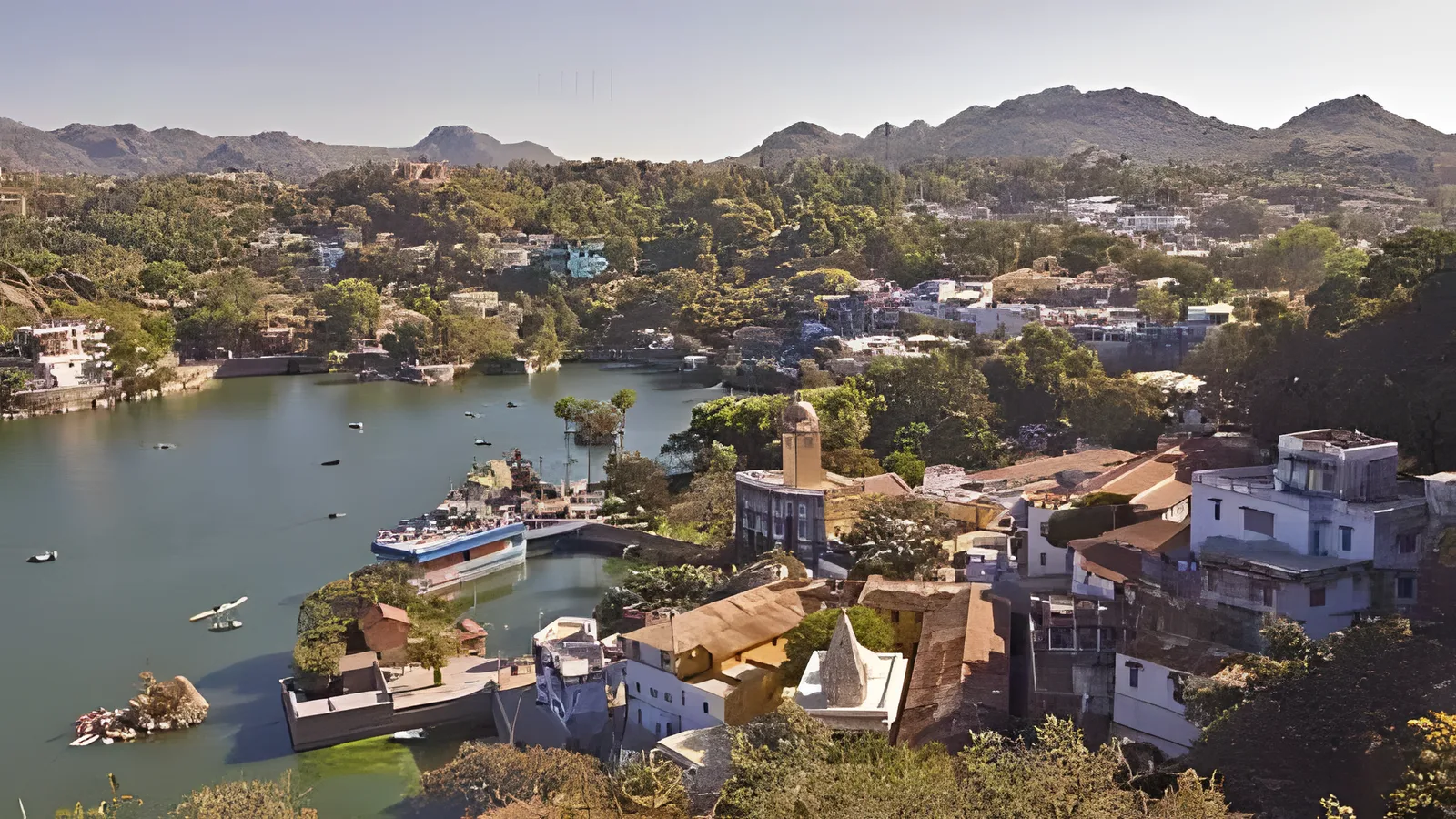 Aerial view of Raghunathpura, Udaipur