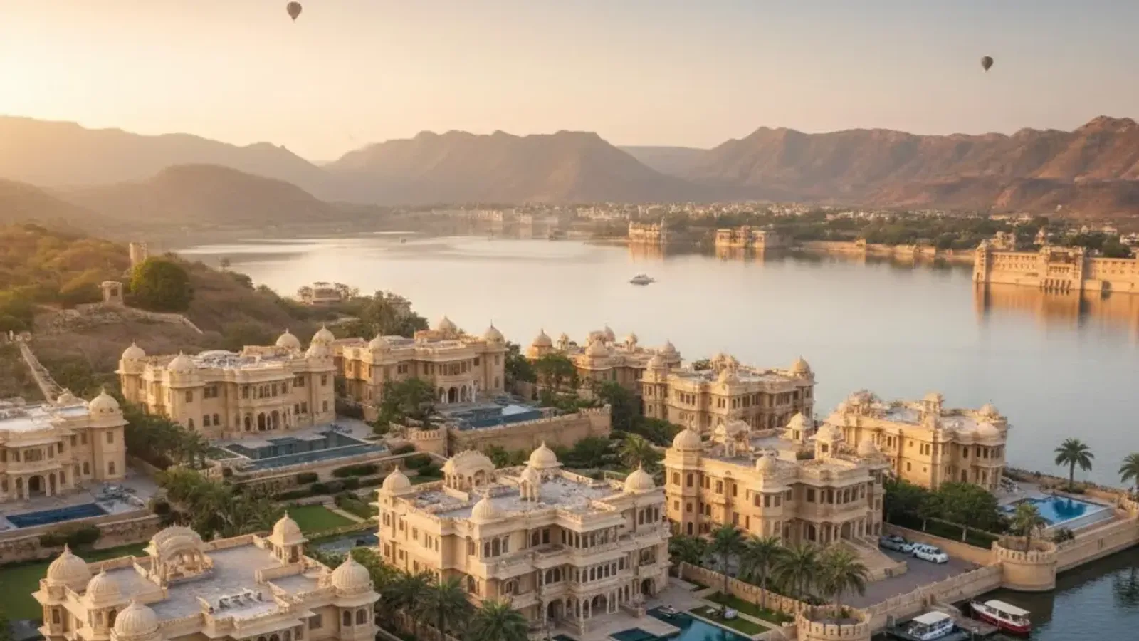 Aerial view of Roshan Colony, Udaipur