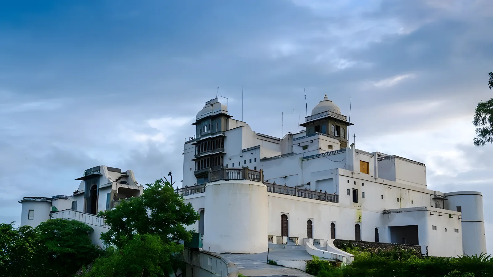 Aerial view of Sanjay Gandhi Nagar, Udaipur