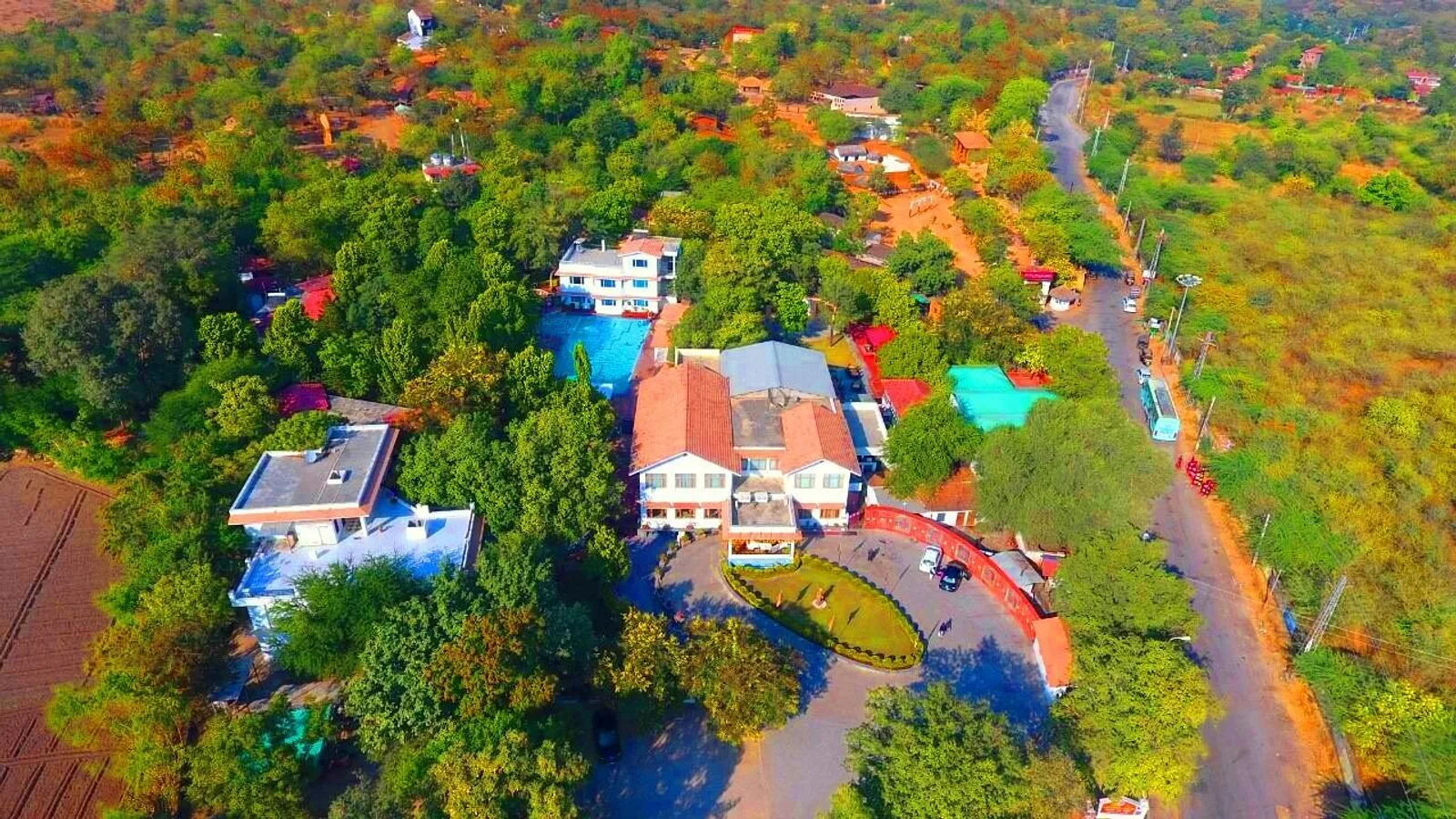 Aerial view of Shilp Nagar, Udaipur