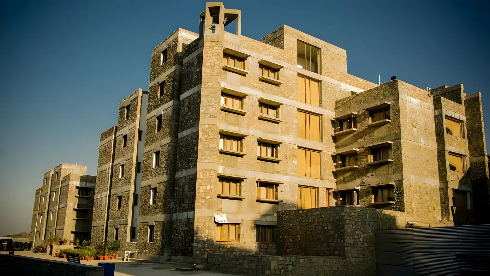 Aerial view of UIT Colony, Udaipur