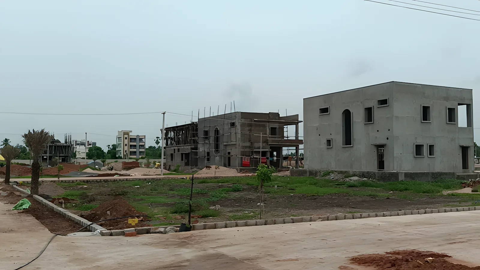 Aerial view of Bajwa Village, Vadodara