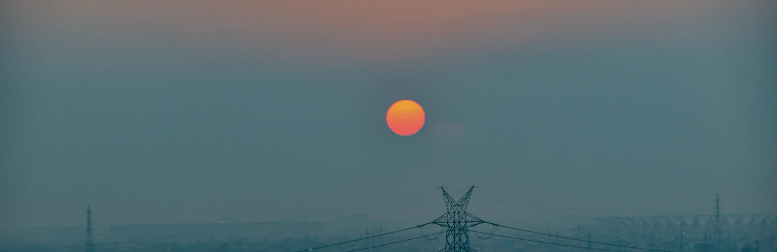 Skyline of Darjipura, Vadodara at golden hour