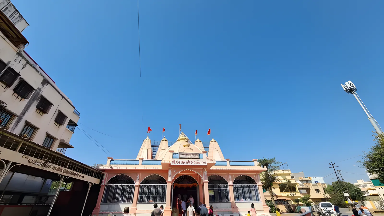 Aerial view of Hari Dham Chowk, Vadodara