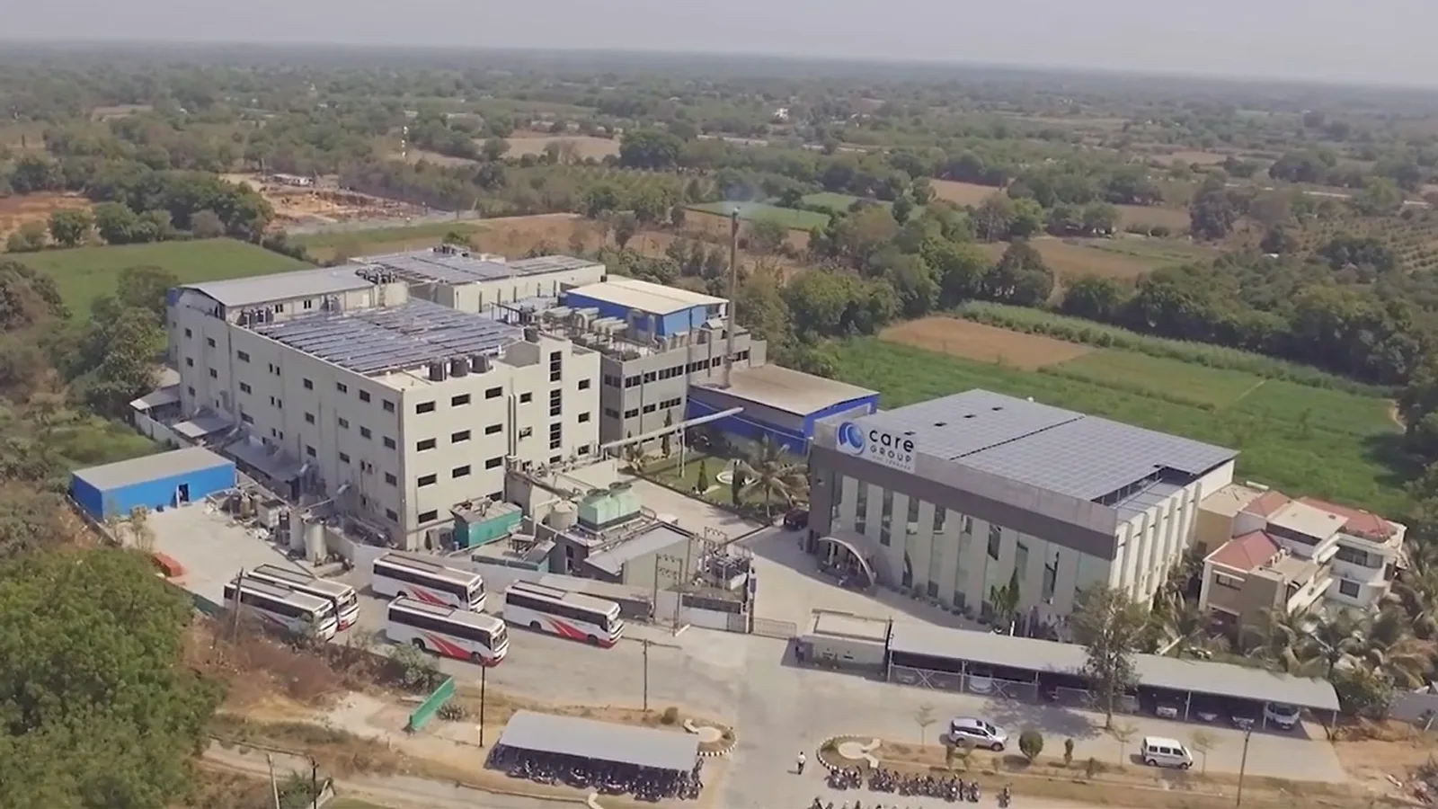 Aerial view of IPCL Reliance Industrial Area, Vadodara