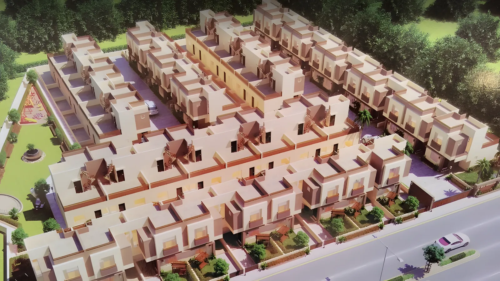Aerial view of Nimeta, Vadodara