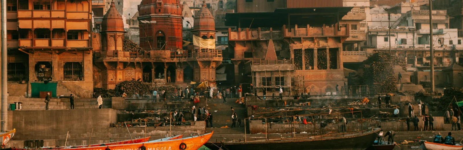 Skyline of Karmanbir, Varanasi at golden hour