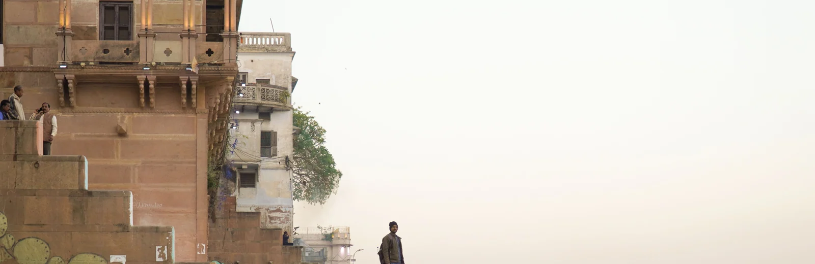 Skyline of Manikpur Near Dih Purwa, Varanasi at golden hour