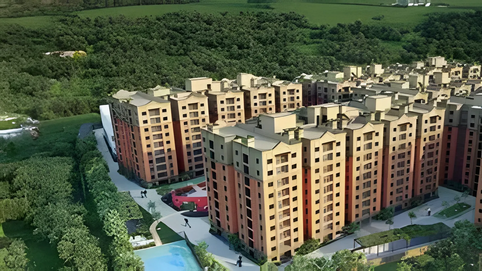 Aerial view of Amaravati, Vijayawada