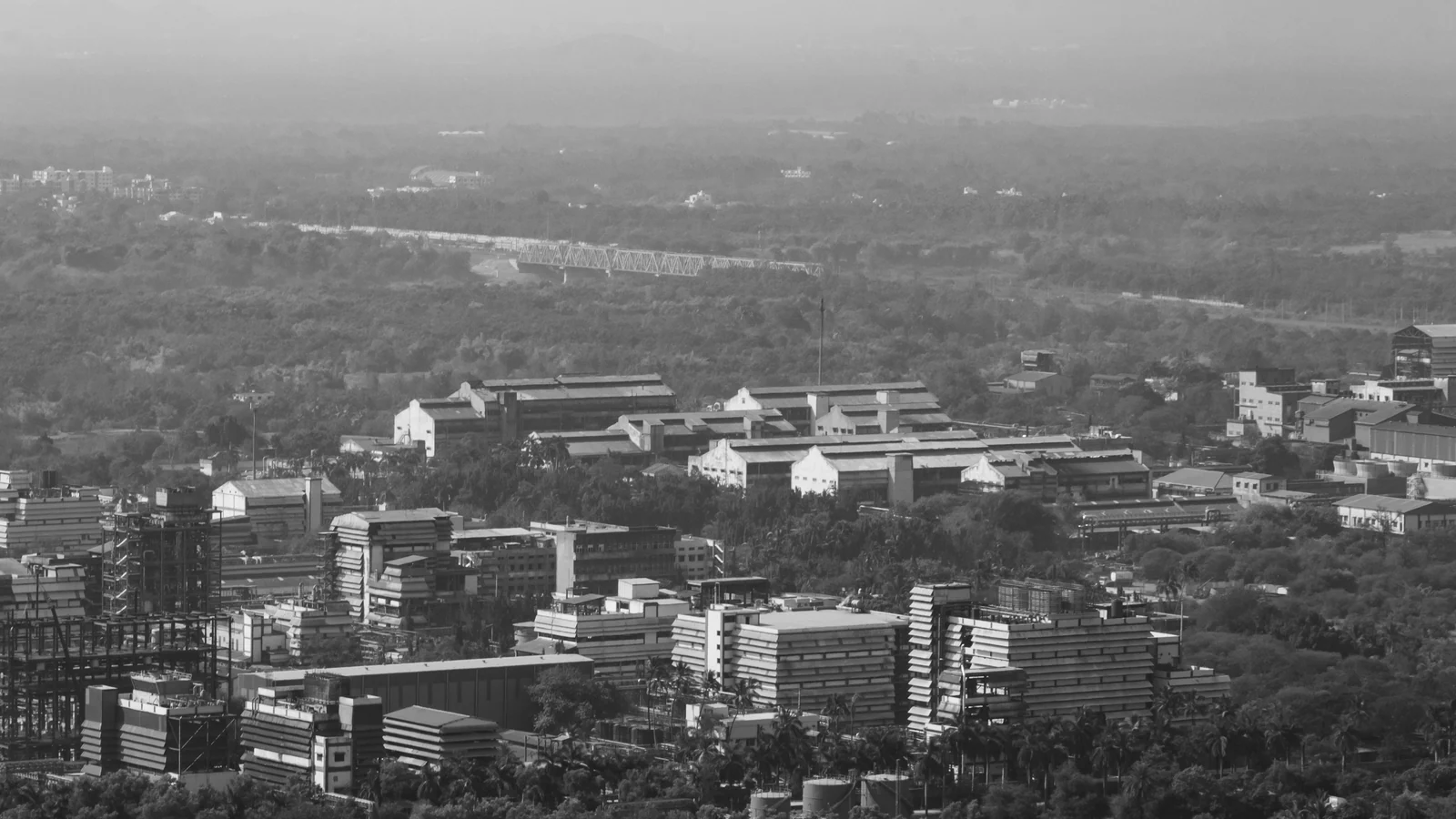 Aerial view of Guru Nanak Colony, Vijayawada