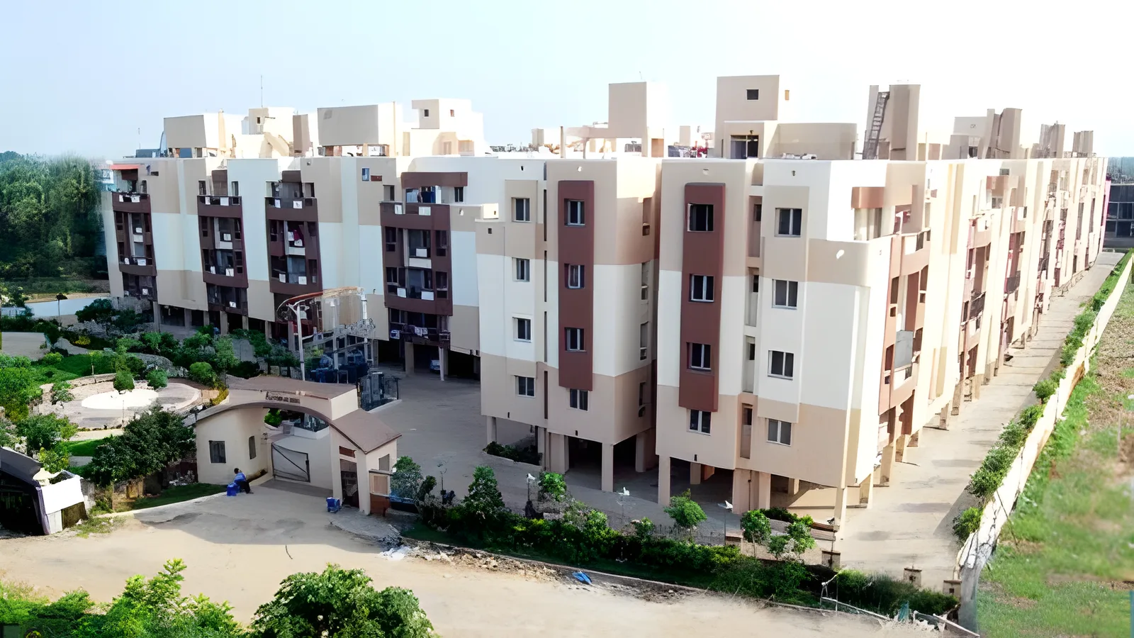 Aerial view of Nekkallu, Vijayawada