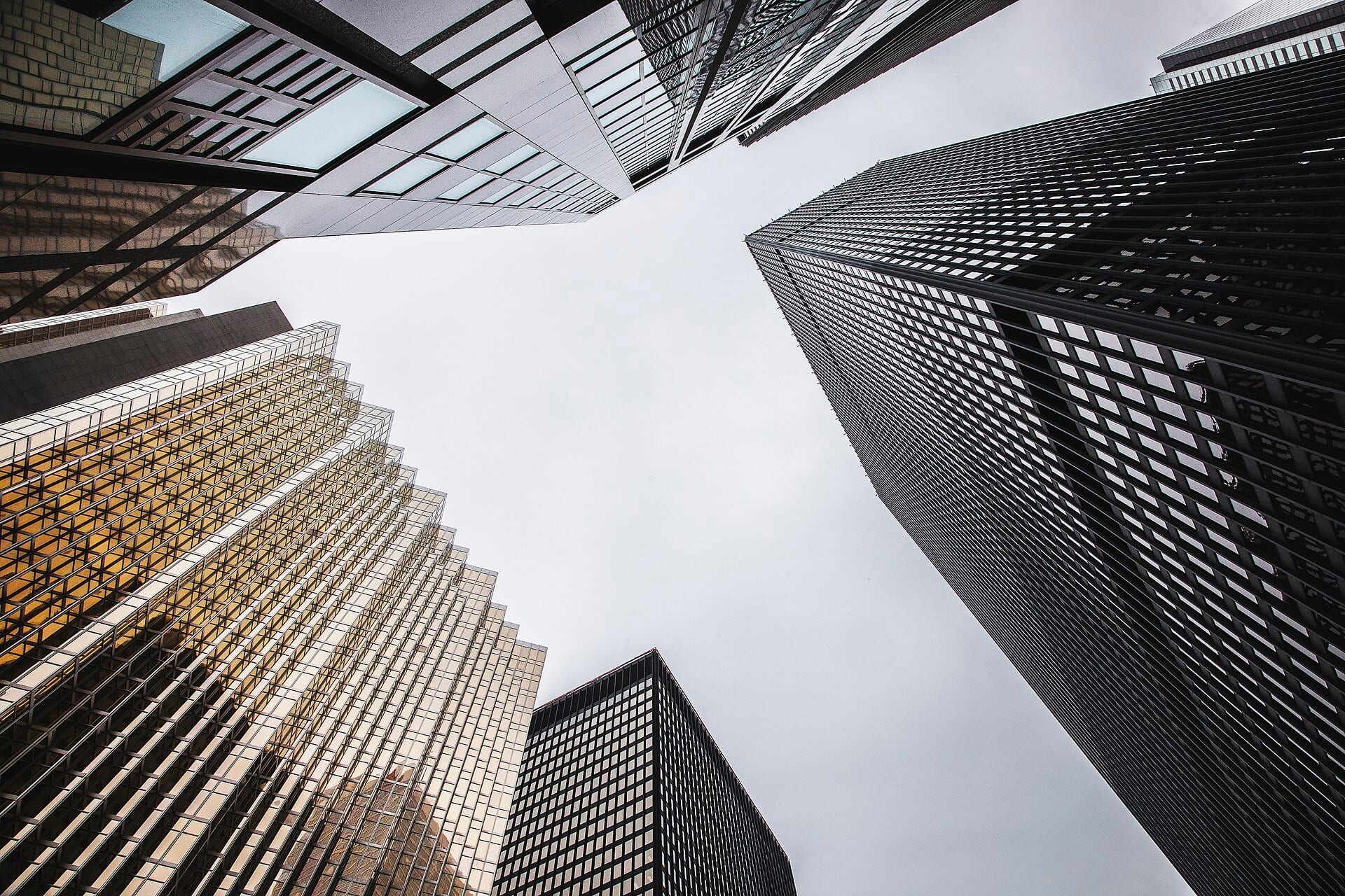 Modern skyscraper facades — a visual for Condivio's design principles that shape every product decision